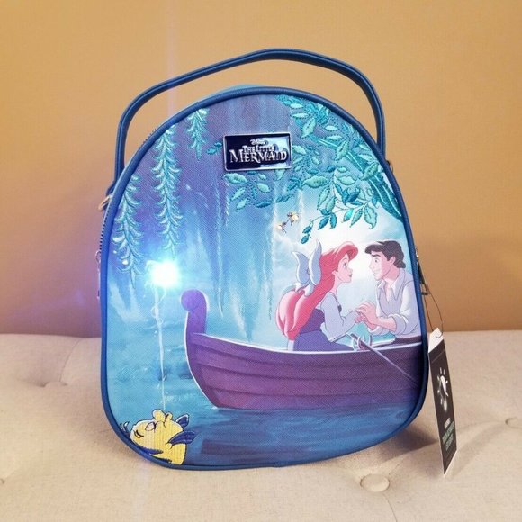 Disney The Little Mermaid Kiss The Girl Ariel & Eric Light Up Mini Backp… main image 8